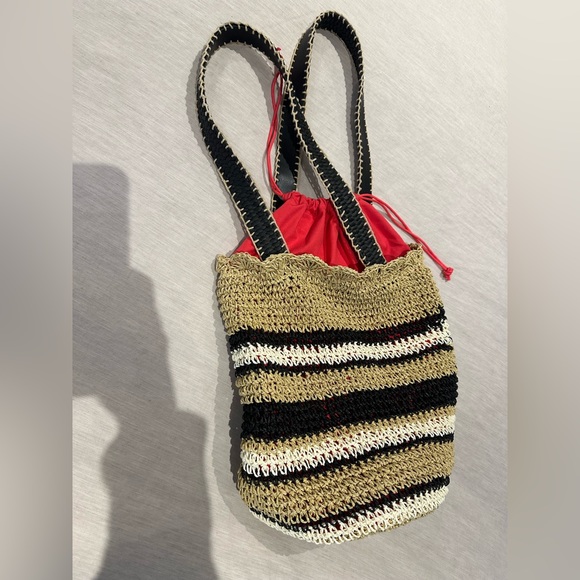 Max & Co BNWT raffia bucket  bag - Picture 3 of 11